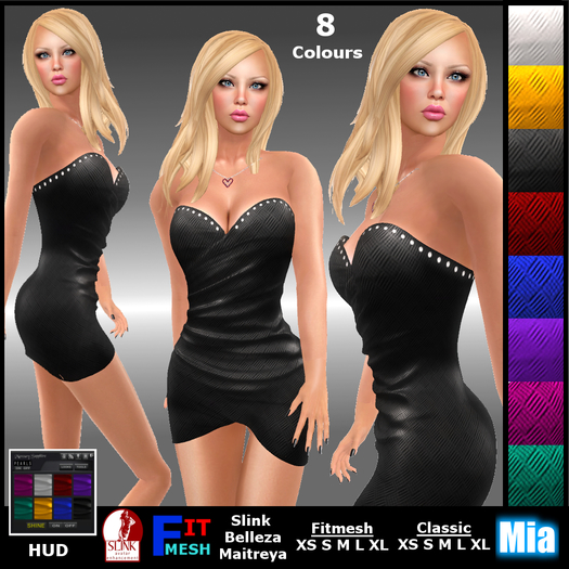 Mia - SweetHeart Embossed Dress DEMO