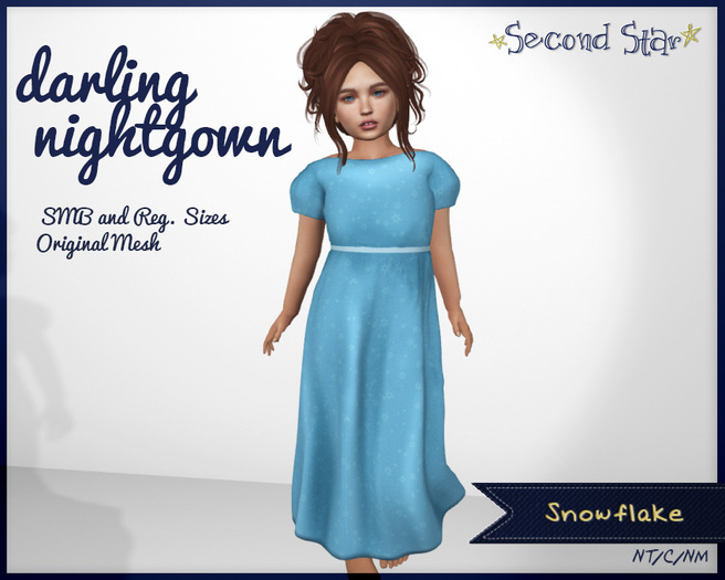 [S*] Darling Nightdress - Snow (Add Me)