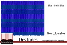Dynamic Curtains - DesIndes Blur Bright Blue moving curtains, drapes, valances
