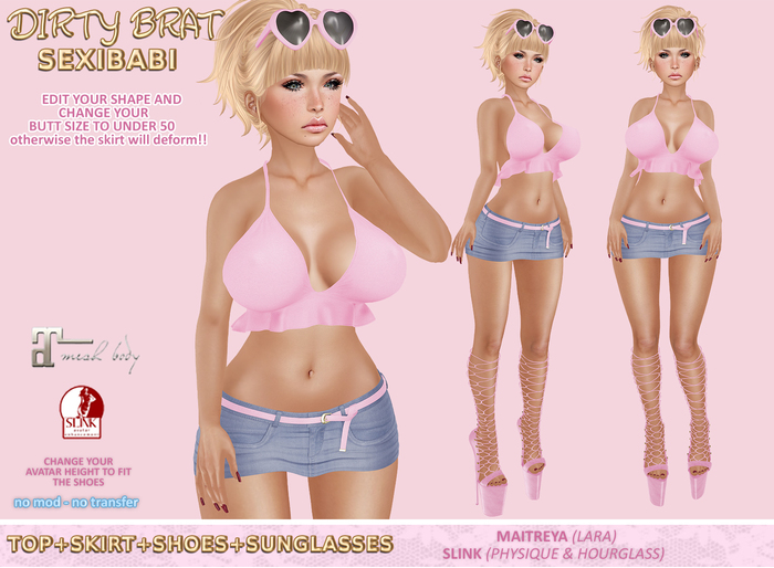 *D.B* SexiBabi - Pink - Maitreya Lara, Slink Physique, Slink Hourglass