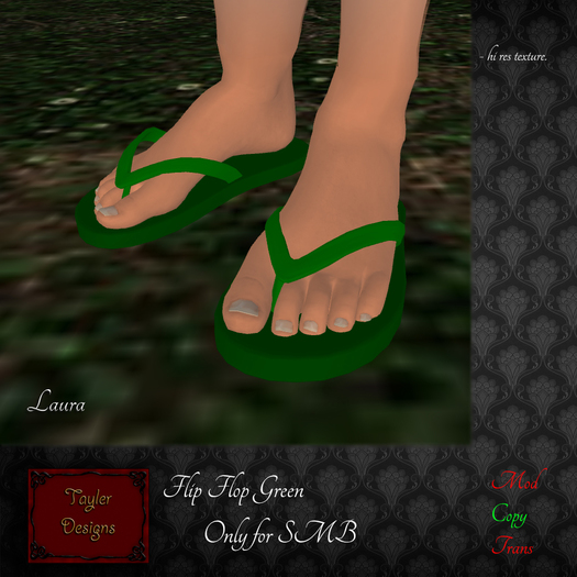 [T.D.] SMB Flip Flop Green