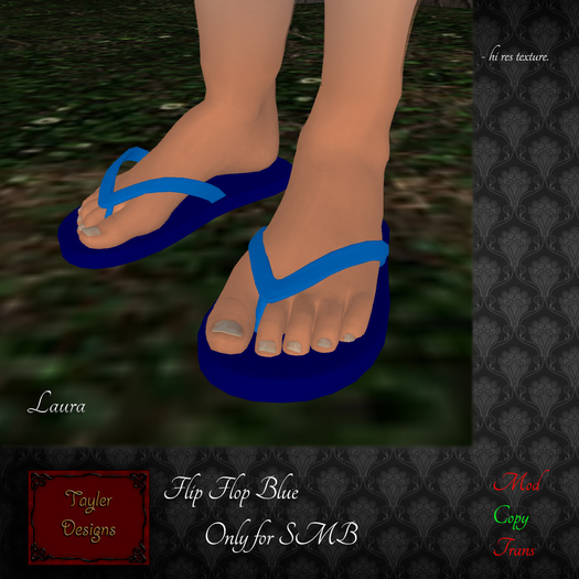 [T.D.] SMB Flip Flop Blue