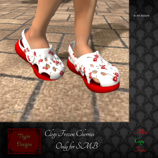 [T.D.] SMB CLOGS frozen cherries