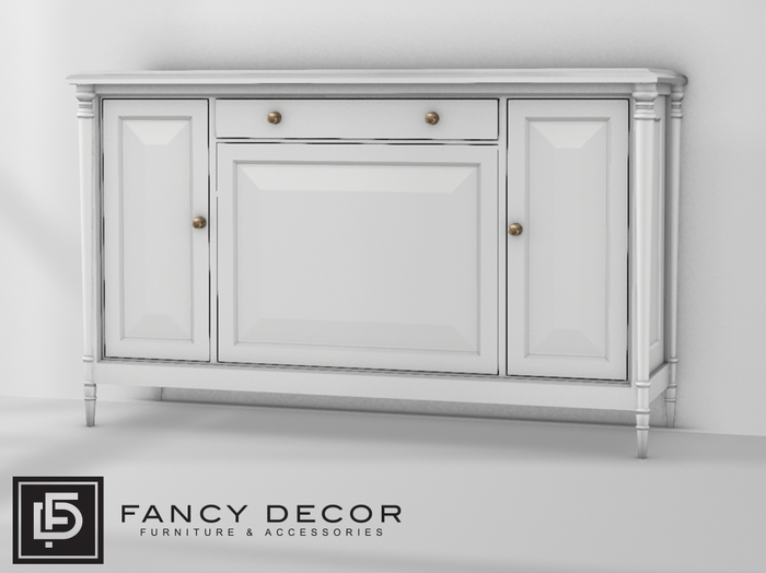 Fancy Decor: Crawford Cabinet (white)