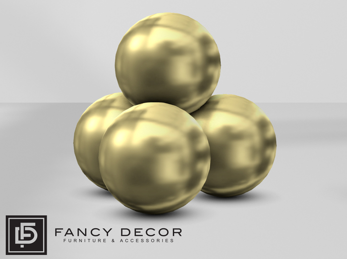 Fancy Decor: Sphere Art Sculpture (gold)