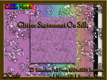 Glitter Statement On Silk Textures
