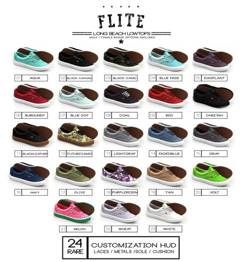 FLite.- LONG BEACH LOW TOPS- Purple Reign #18
