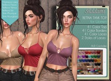 Addams "Betina" Mesh V-Neck Top for Maitreya, Belleza, Slink #FATPACK