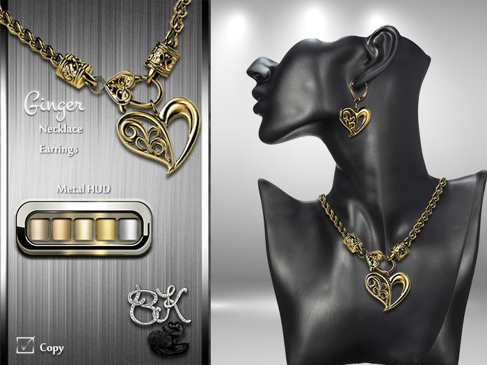 ~BK~ Ginger Heart Jewelry Set