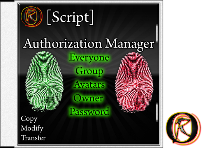 Second Life Marketplace - [Script] Authorization Manager (Lock script ...