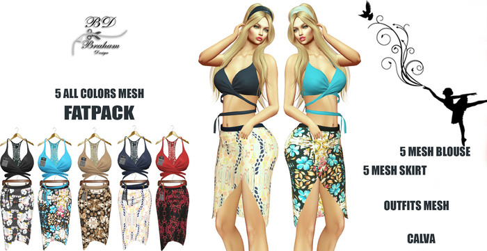 Braham Design All Colors Calva Outfits Mesh
