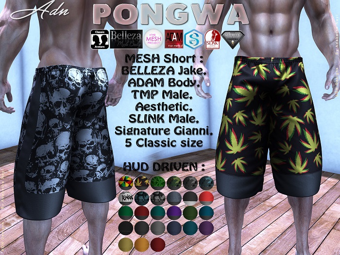[AdN] demo PONGWA (BELLEZA jake ADAM AESTHETIC SLINK SIGNATURE gianni TMP CLASSIC avatar) 