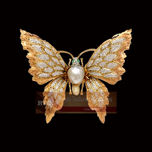 RTC-DIAMONDS AND PEARLS BUTTERFLY ALPHA TEXTURE- BOX