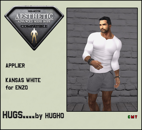 HUGS AESTHETIC SHIRT KANSAS WHITE APPLIER