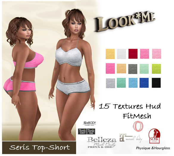 Look*Me Seri Top&Short Body Mesh-Fitmesh (Add Me)