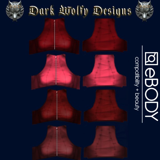 <DWD> Zippered Halter - Reds (Ebody)