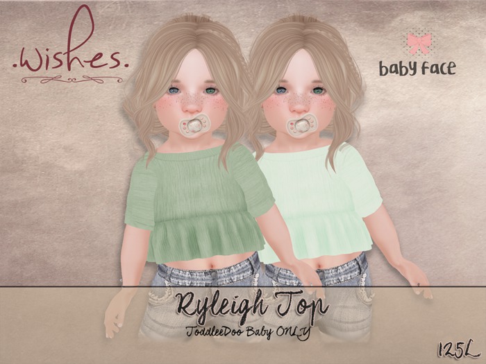 .Wishes. ~ Ryleigh Top ~ Greens ~ Unpacker {add me}