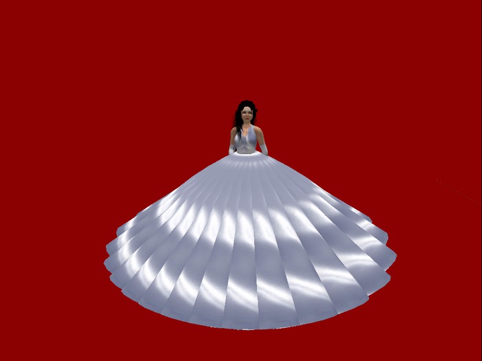 lavender and pale purple gown