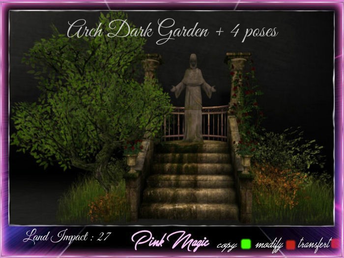 Pink Magic : Arch dark garden +4 poses