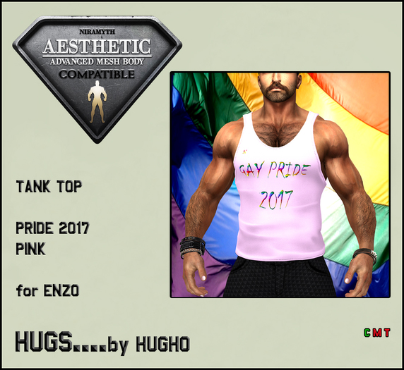 HUGS AESTHETIC TANK TOP PRIDE 2017 PINK