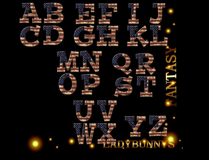 **How About That....Texture!**Colors of Patriotic Alphabet {Full Perm Sign Applique Textures}