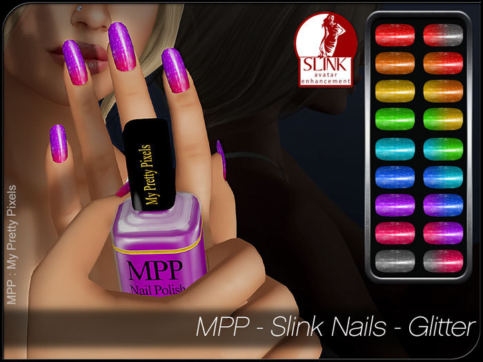 - MPP - Slink Finger & Toe Nails HUD - Glitter