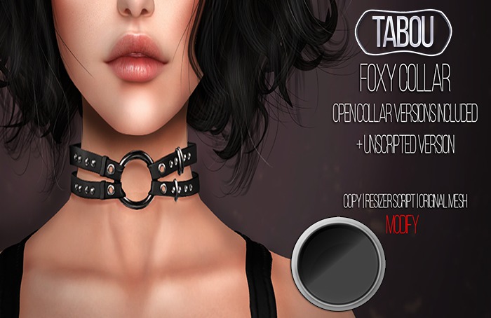 TABOU. Foxy Collar  - Black-Onyx(ADD!)