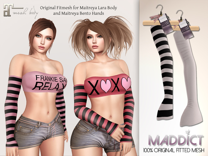 Maddict - Maddy Bento Gloves - White Set - Maitreya Bento
