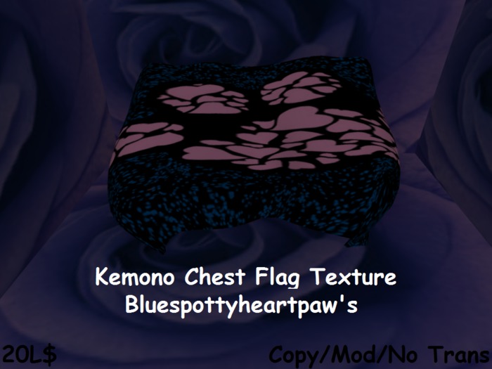 Claws&Paws Kemono bluespottyheartpaw Chest Flag