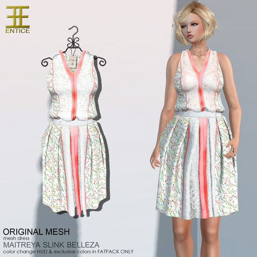 Entice - One Week Dress - Salmon