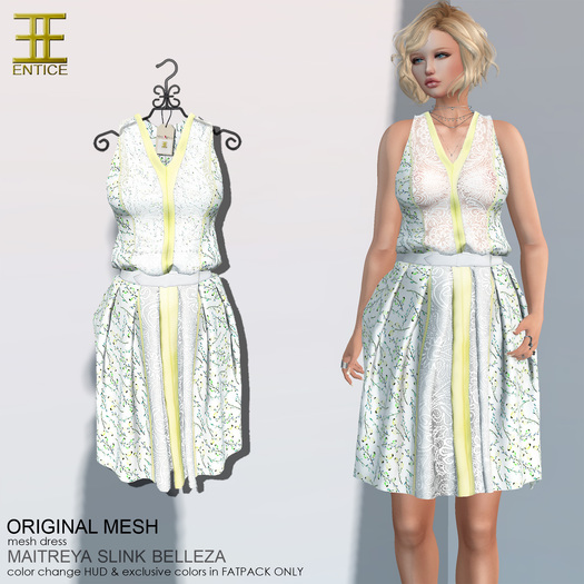 Entice - One Week Dress - Yellow