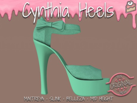 Second Life Marketplace - !PCP :: Cynthia Heels [Jade]