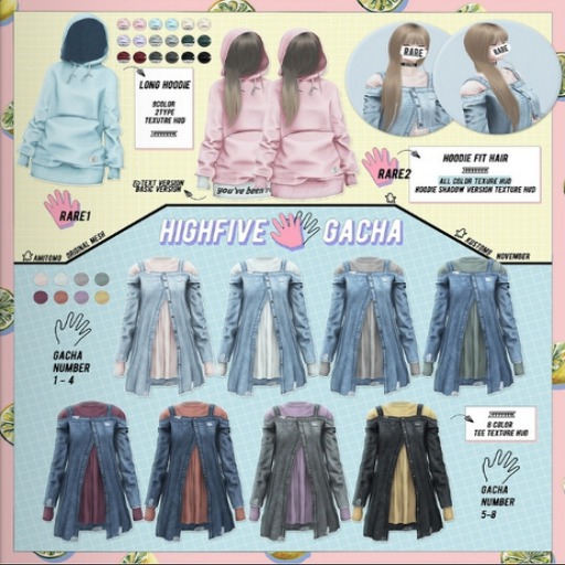 AMITOMO / Highfive GACHA / XXS /  8