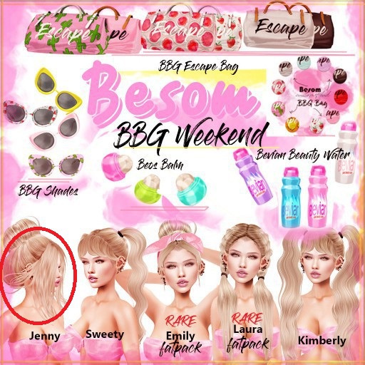 *Besom Hair#20~Jenny *Colorz*