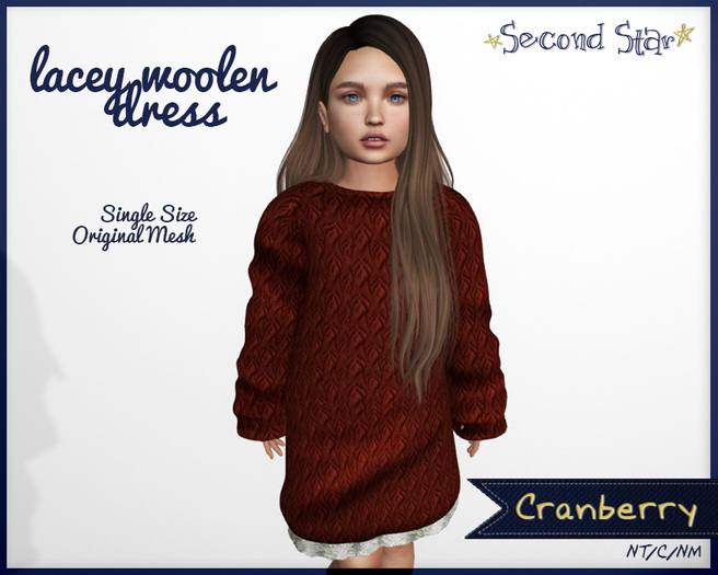 Lacey Woolen Dress - 