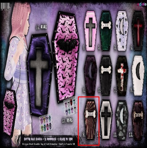 [ bubble ] Coffin Freak Bone Bag - 9