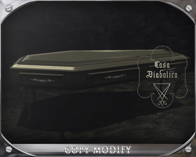 Coffin table Casa Diabolica