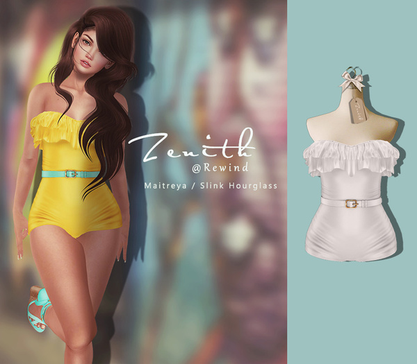 =Zenith=Purfle Bodysuit (White)