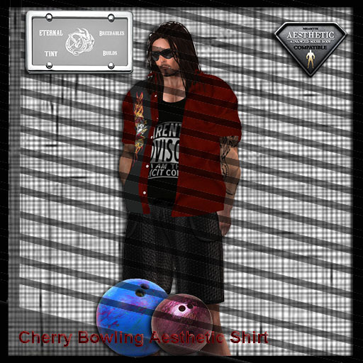 Dragon Design Rockabilly Cherry Red Aesthetic Unbuttoned Shirt