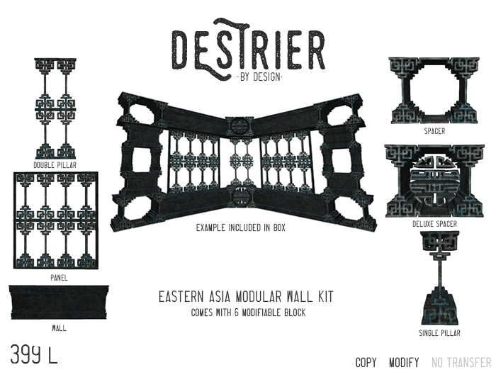 Destrier by Design - Eastern Asia Modular Wall Kit 