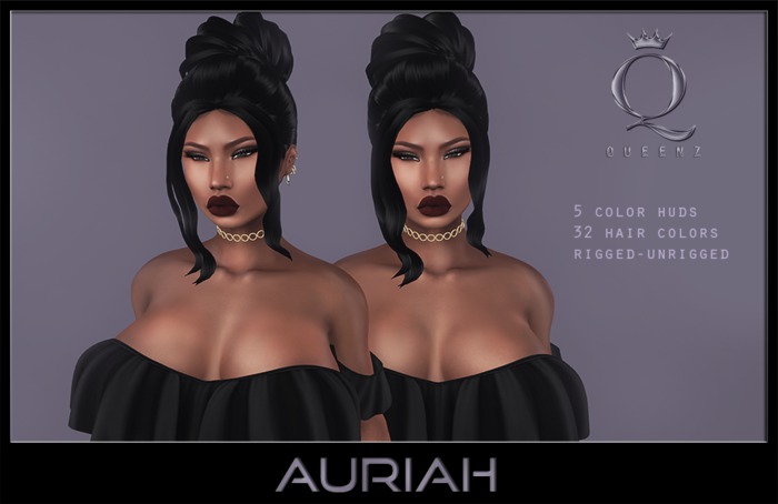 {H} Auriah *updated* (Rigged Mesh Hair) *BUNDLE*