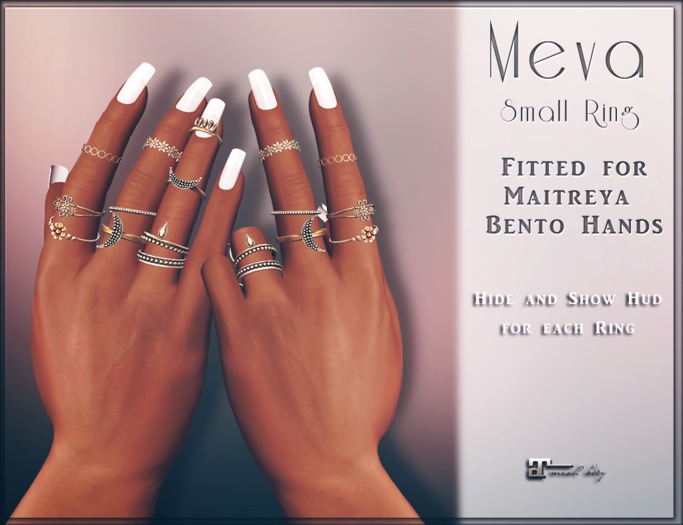 Meva Small Bento Rings Gold Maitreya Box [Wear Me]