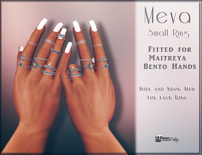 Meva Small Bento Rings Silver Maitreya Box [Wear Me]