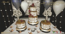 Aphrodite - Camelia Drip Cake - Light & Gold  (Boxed, Copy)