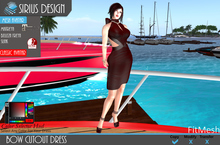 Sirius Design Bow  Cutout Dress Boxed