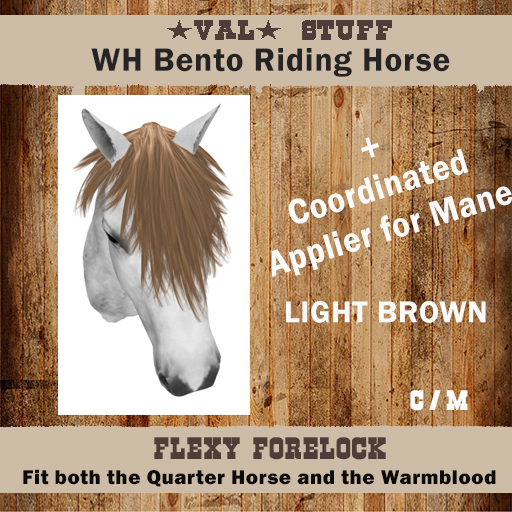 >VAL< WH Flexy Forelock [Light Brown] -Box