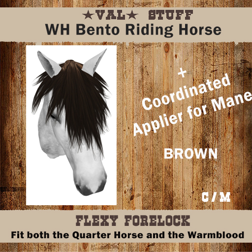 >VAL< WH Flexy Forelock [Brown] -Box