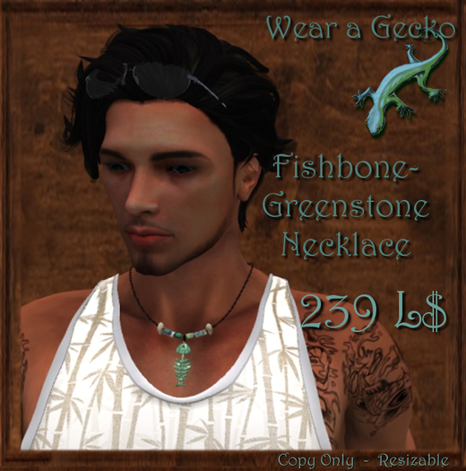 Fishbone-Greenstone Necklace