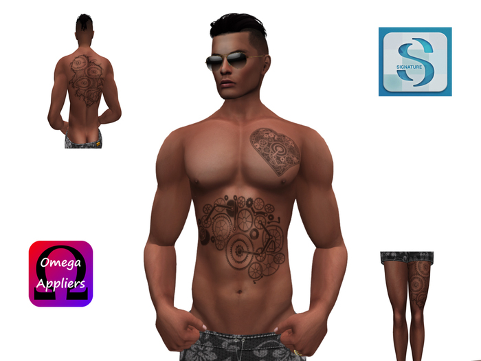 Tattoo Mechanical Man Omega Signature