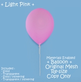 || When I'm Bored || Decor || 100% Mesh || Balloon - Light Pink